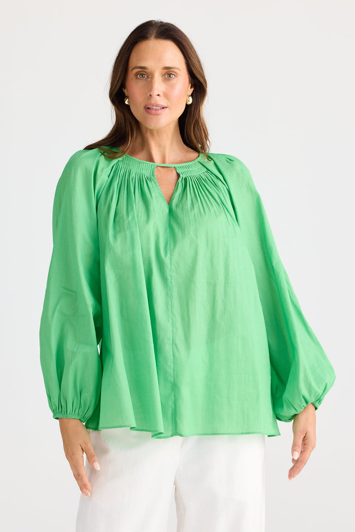 Brave & True Raphael Top Emerald