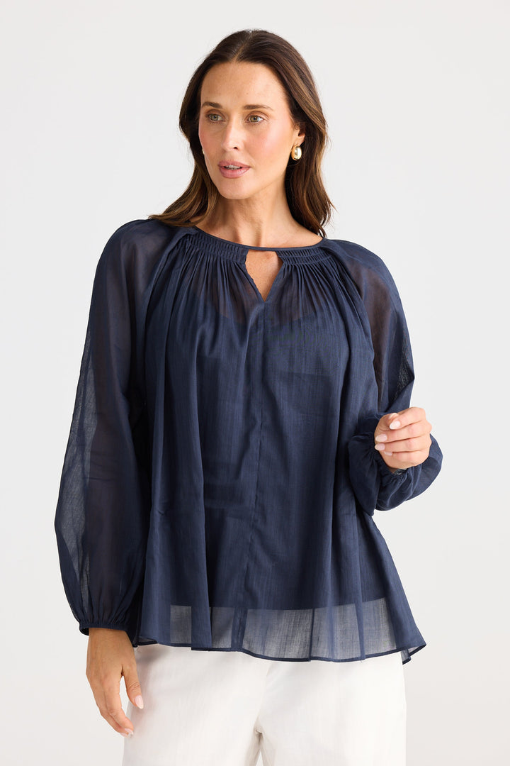Brave & True Raphael Top Navy