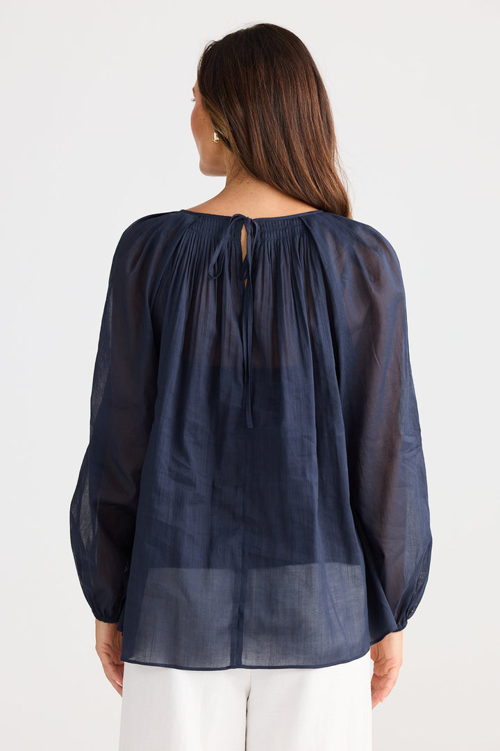 Brave & True Raphael Top Navy
