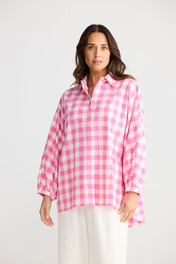 Monty Shirt - Pink Gingham