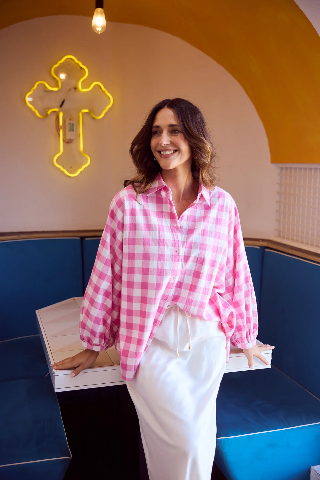 Monty Shirt - Pink Gingham