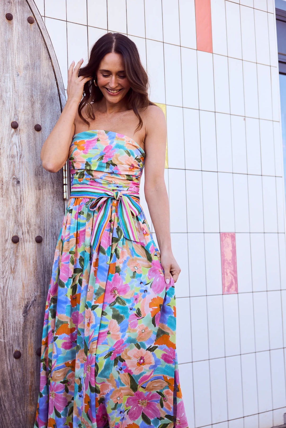 Avalon Dress - Electric Bloom