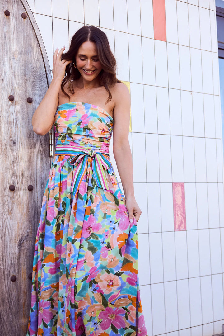 Avalon Dress - Electric Bloom