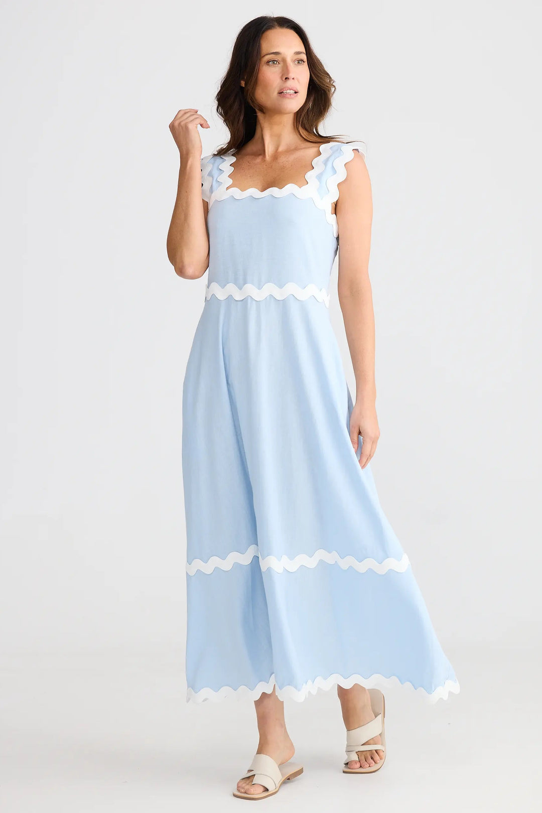 Brave & True Marlo Dress Sky Blue
