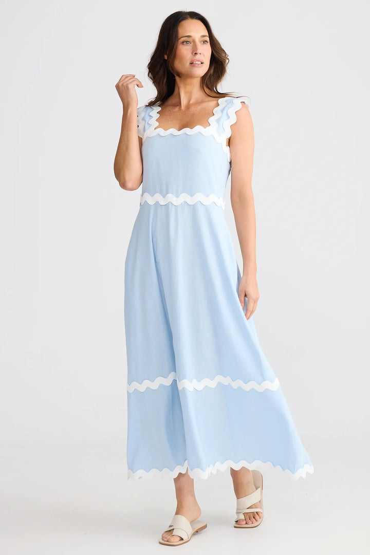 Brave & True Marlo Dress Sky Blue
