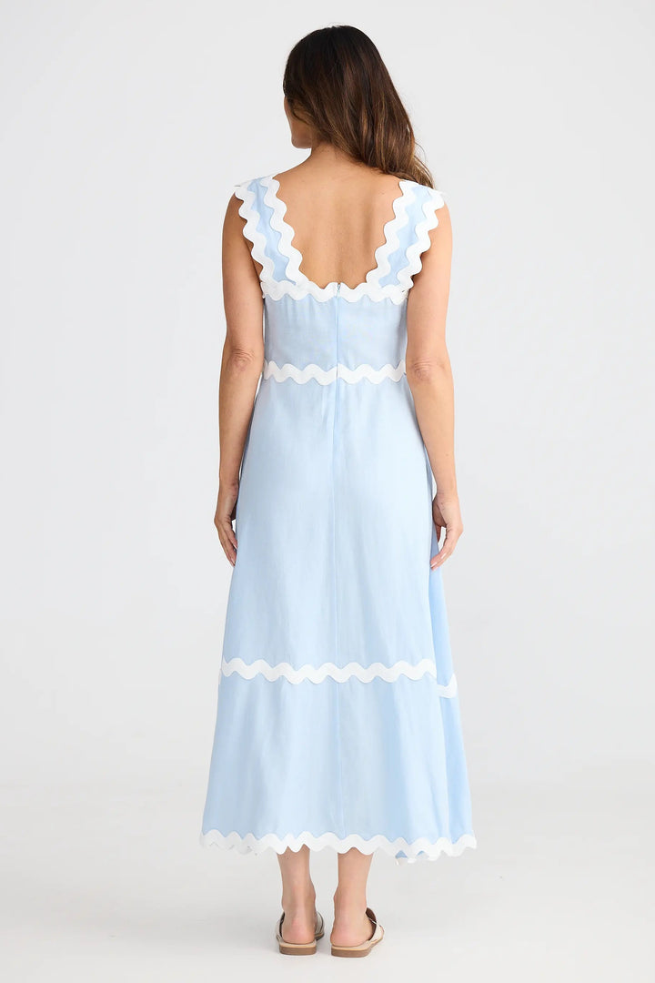 Brave & True Marlo Dress Sky Blue
