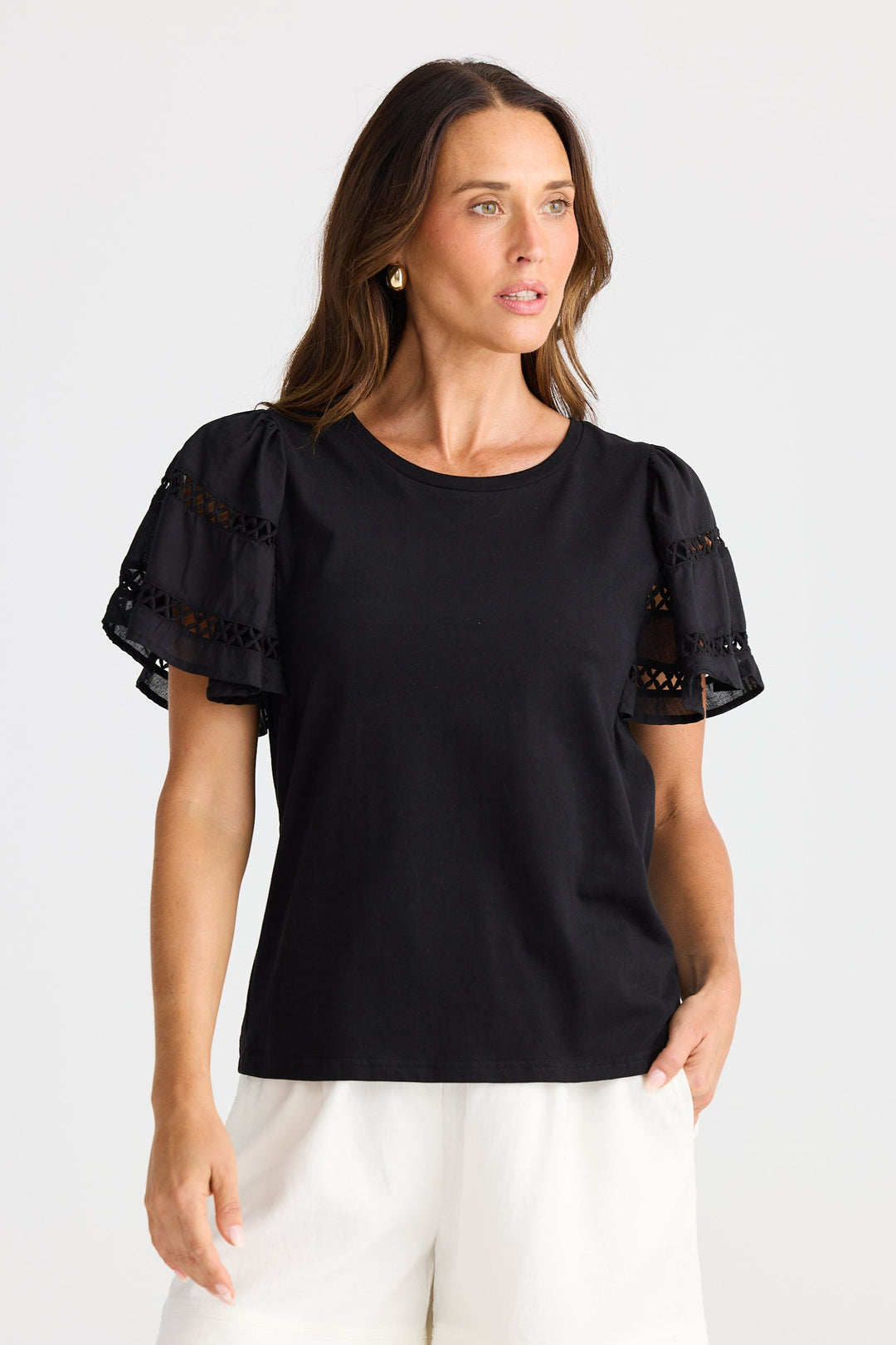 Brave & True Chloe Tee Black