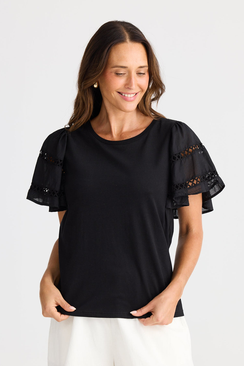 Brave & True Chloe Tee Black