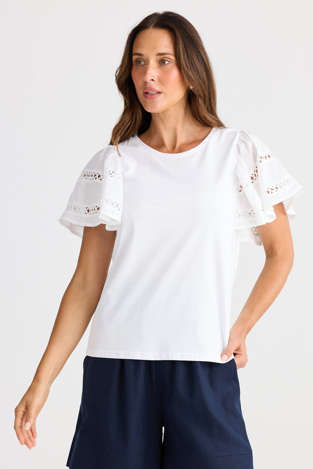 Brave & True Chloe Tee White