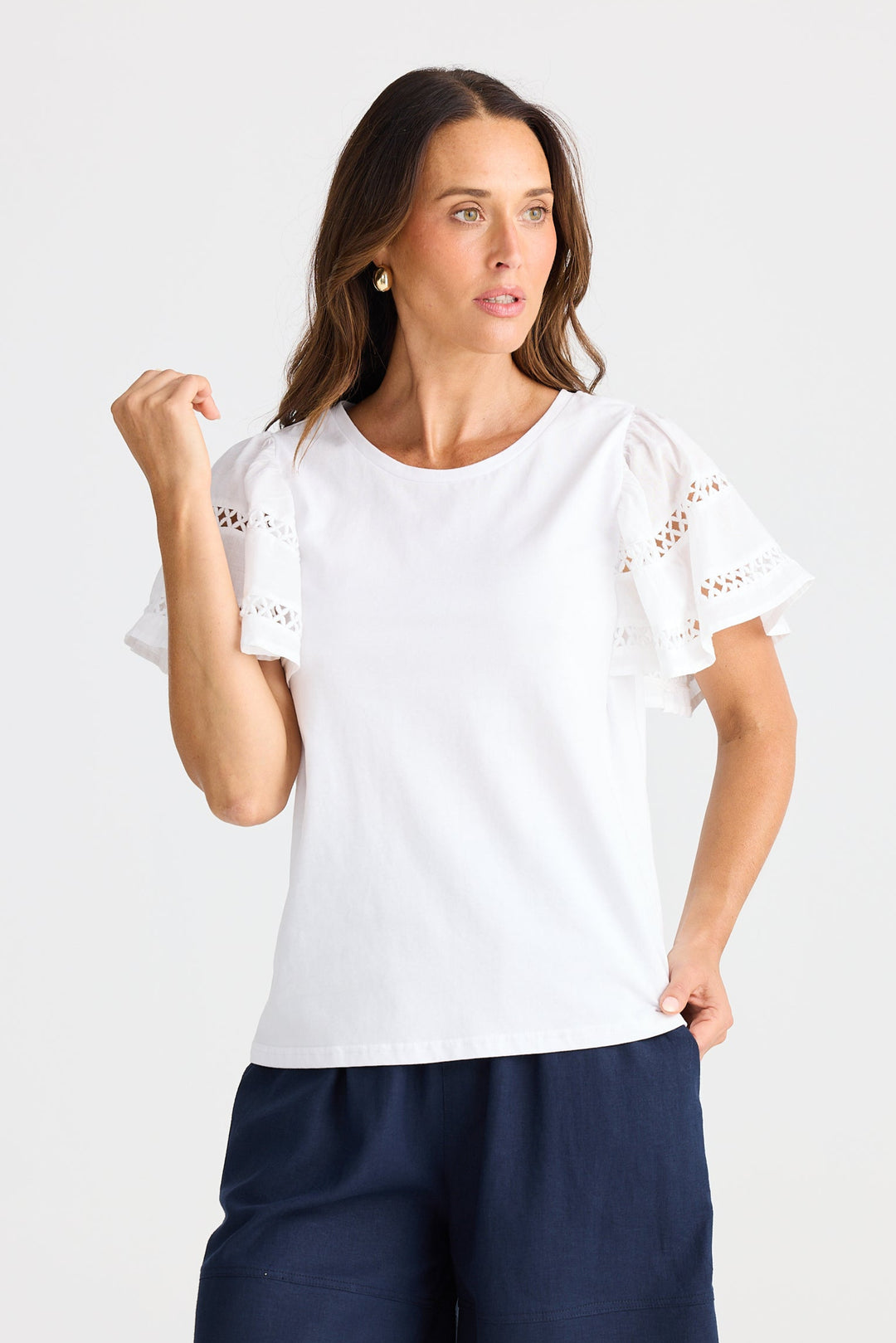 Brave & True Chloe Tee White