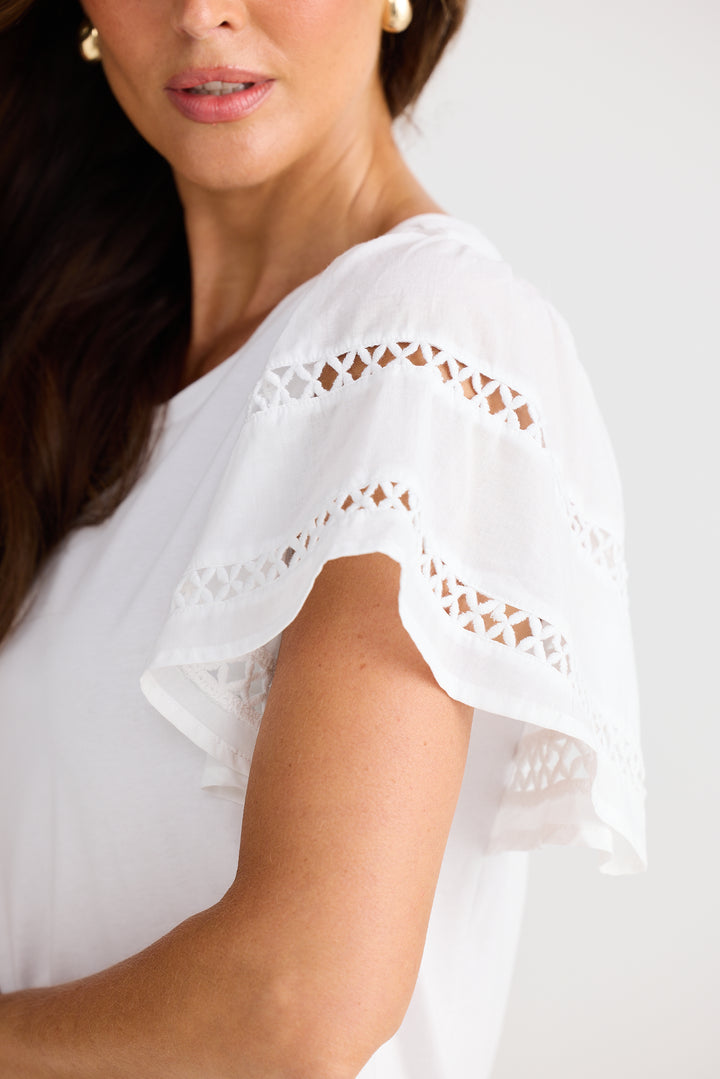 Brave & True Chloe Tee White