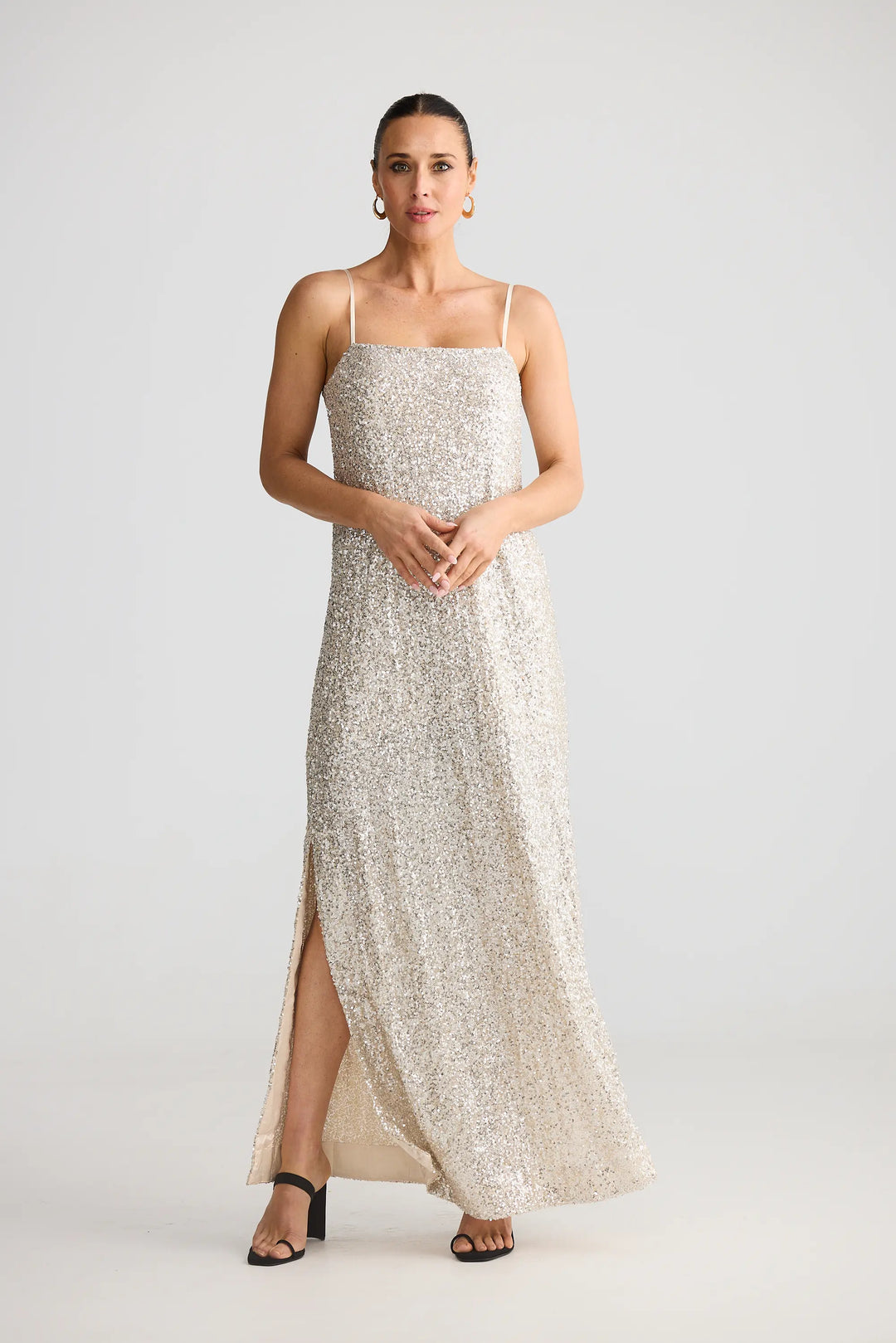 Jazzy Maxi Dress - Champagne