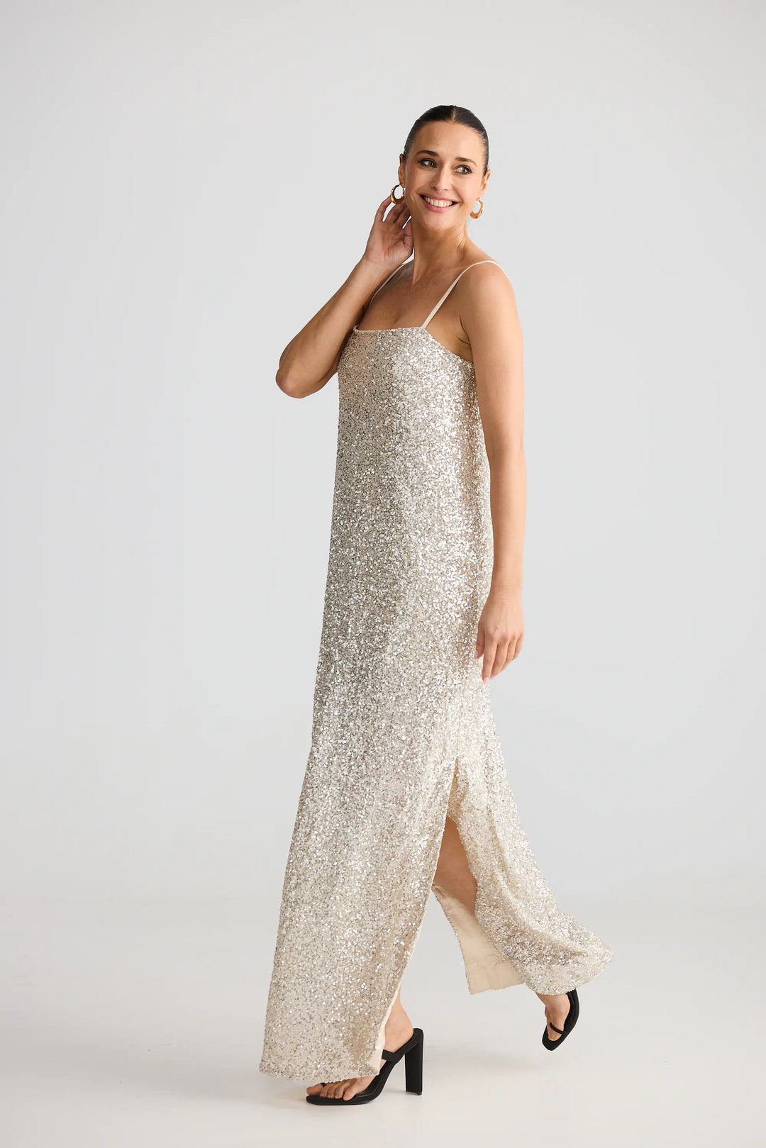 Jazzy Maxi Dress - Champagne