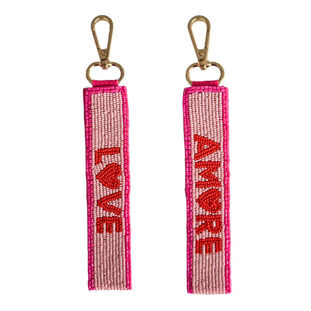 Beaded Keychain K3581A - Amore