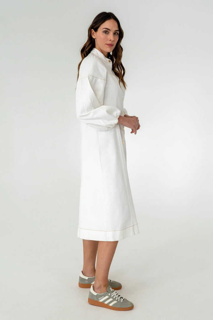 Berkeley Denim Dress - Chalk