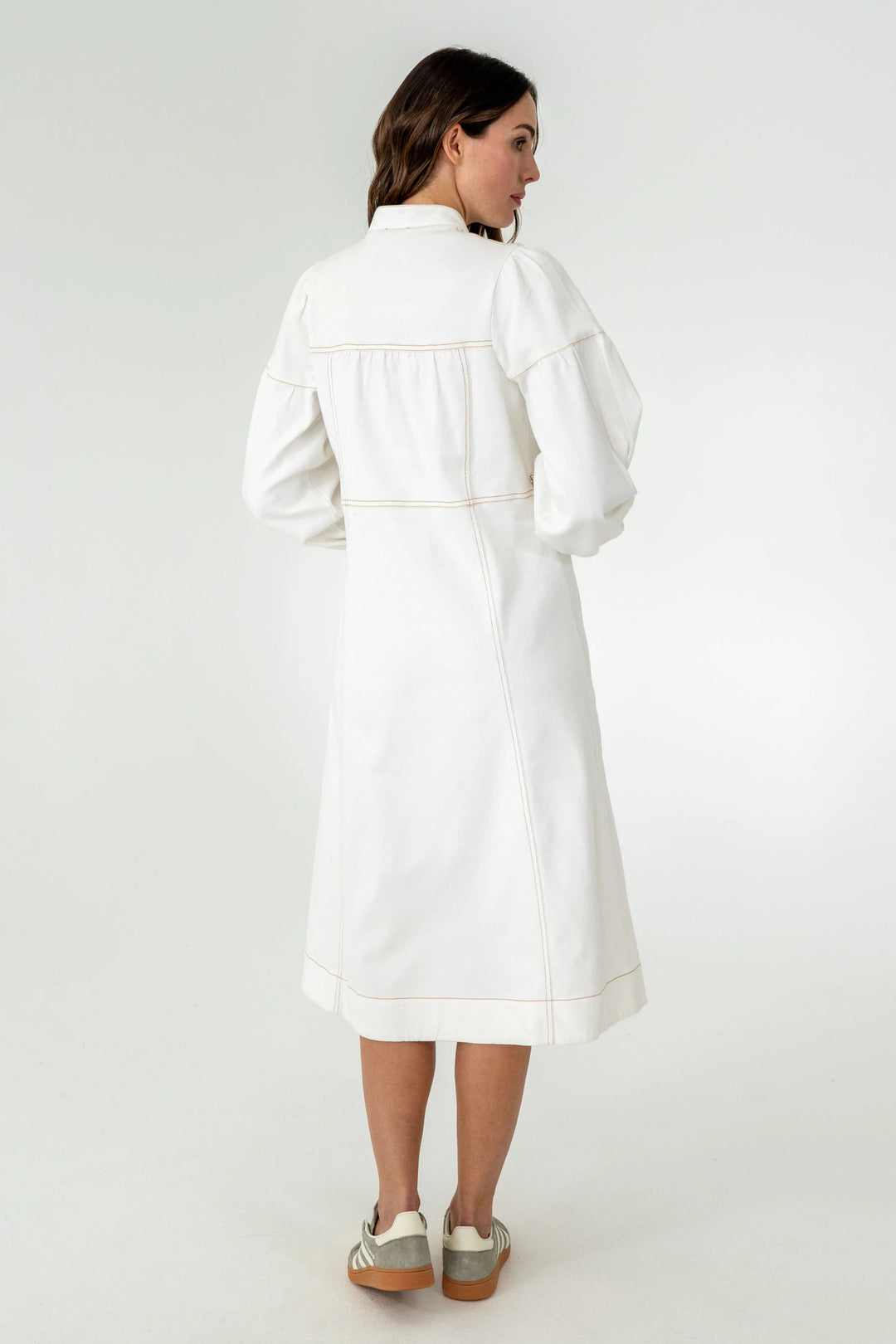 Berkeley Denim Dress - Chalk