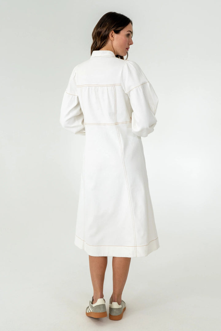 Berkeley Denim Dress - Chalk