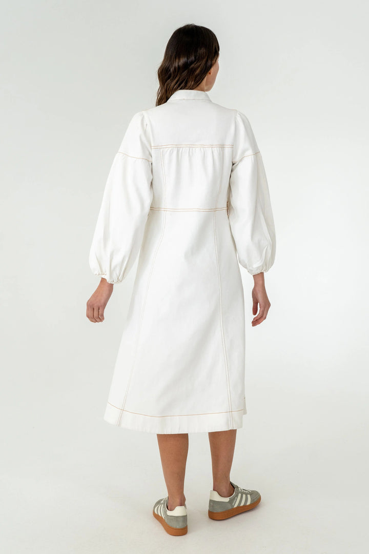 Berkeley Denim Dress - Chalk