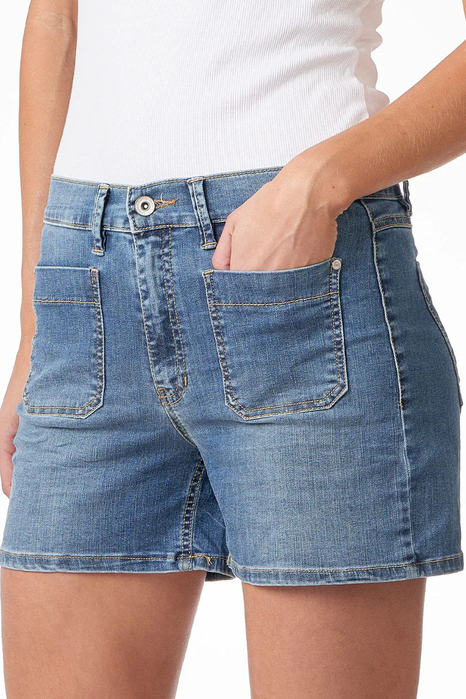 Bianco Kayla Denim Short