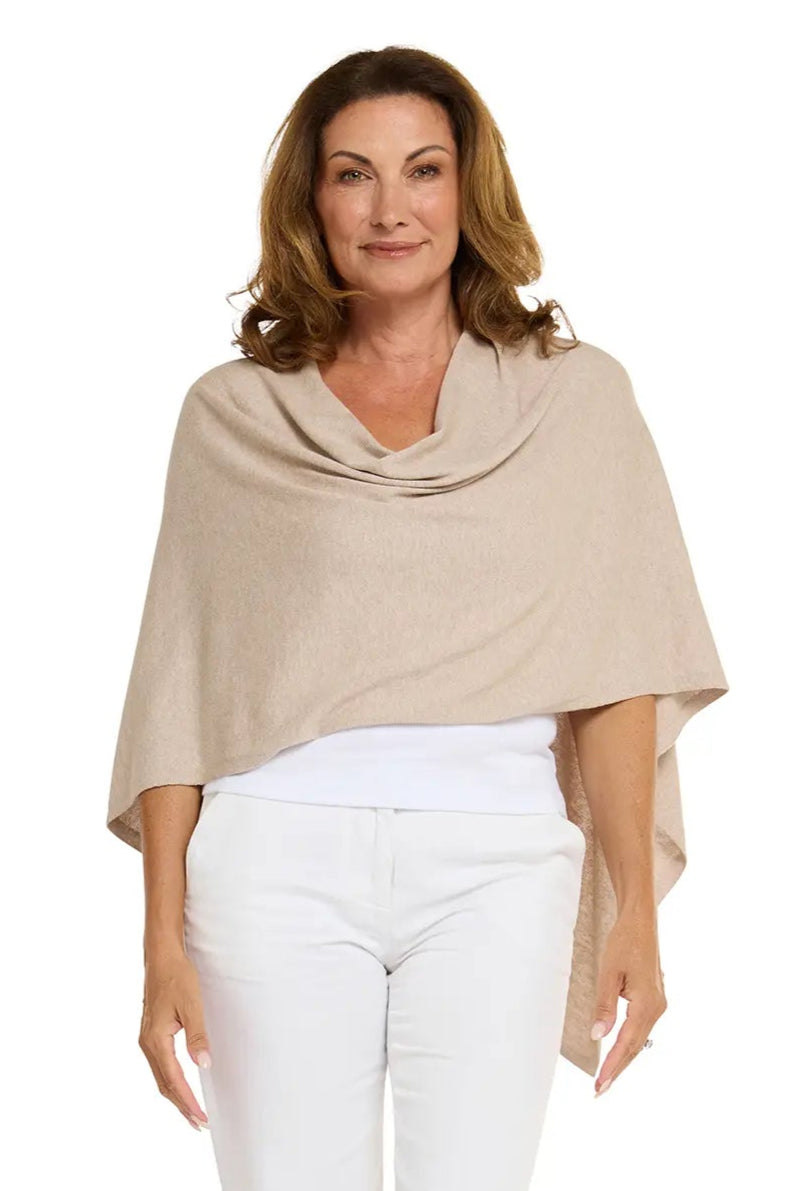 Esperance & Co Cotton Cashmere Topper Biscotti
