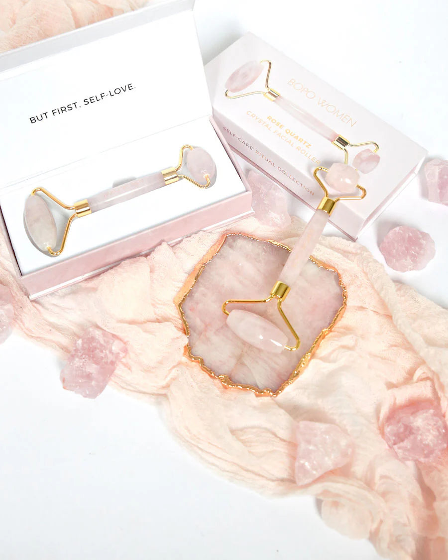 Facial Roller - Rose Quartz