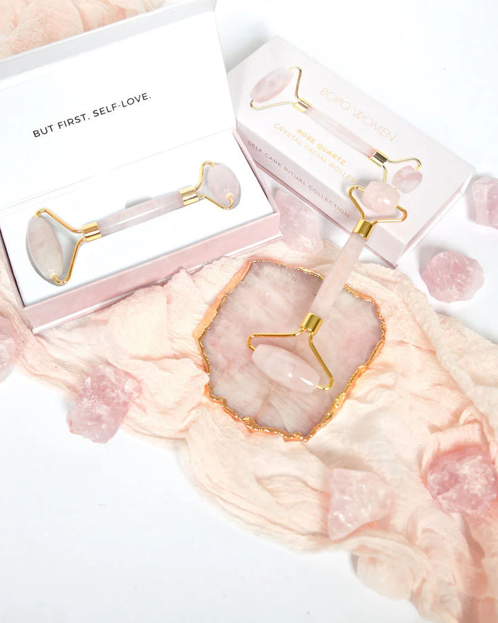 Facial Roller - Rose Quartz