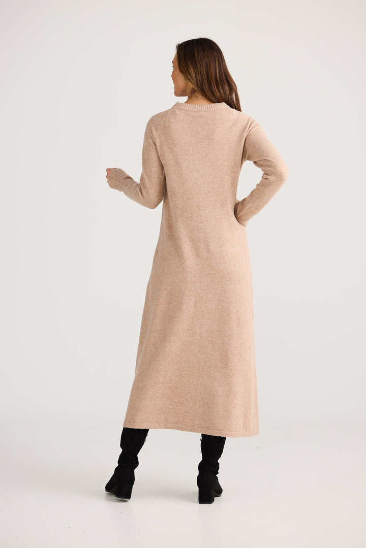 Dandelion Long Knit Top -  Fawn