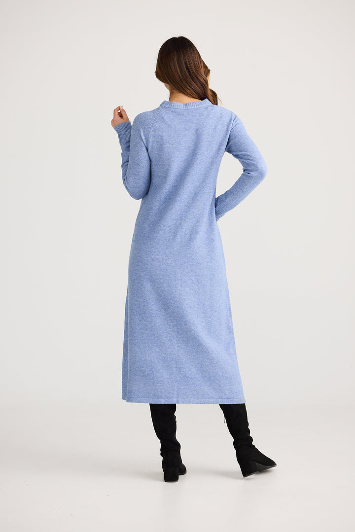 Dandelion Long Knit Top -  Powder Blue