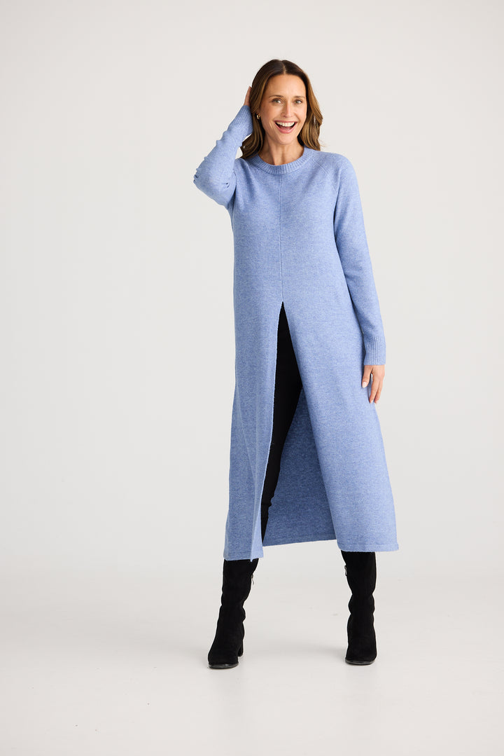 Dandelion Long Knit Top -  Powder Blue