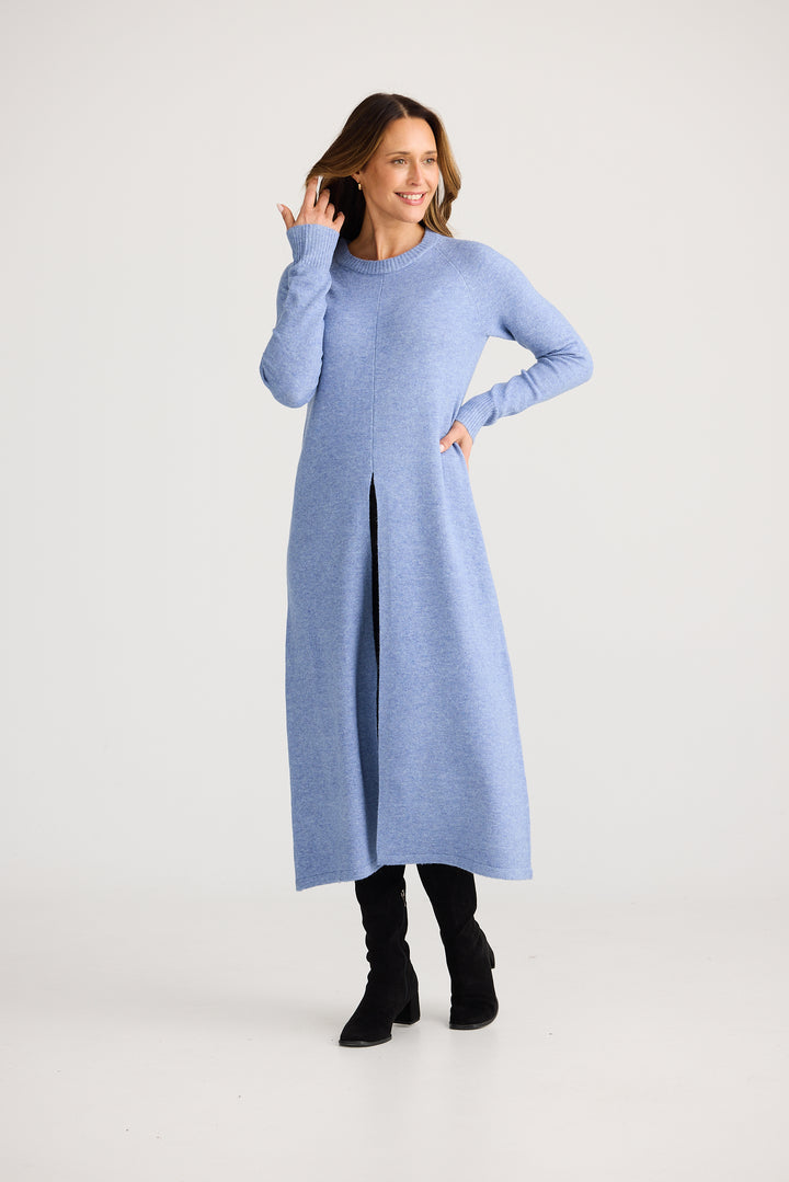Dandelion Long Knit Top -  Powder Blue