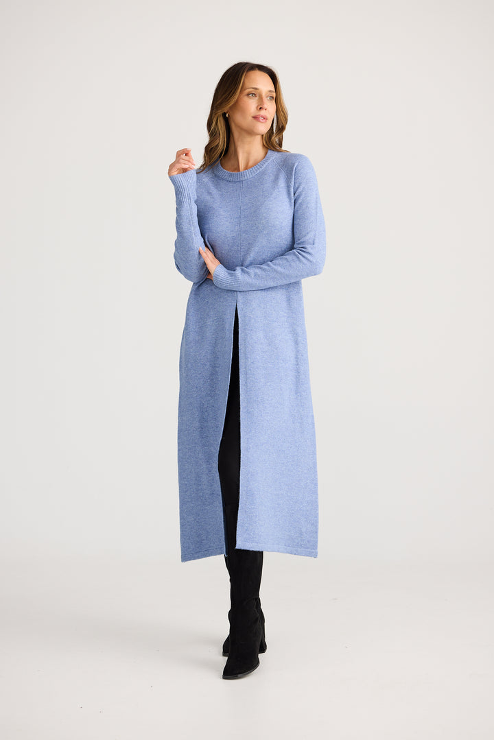 Dandelion Long Knit Top -  Powder Blue