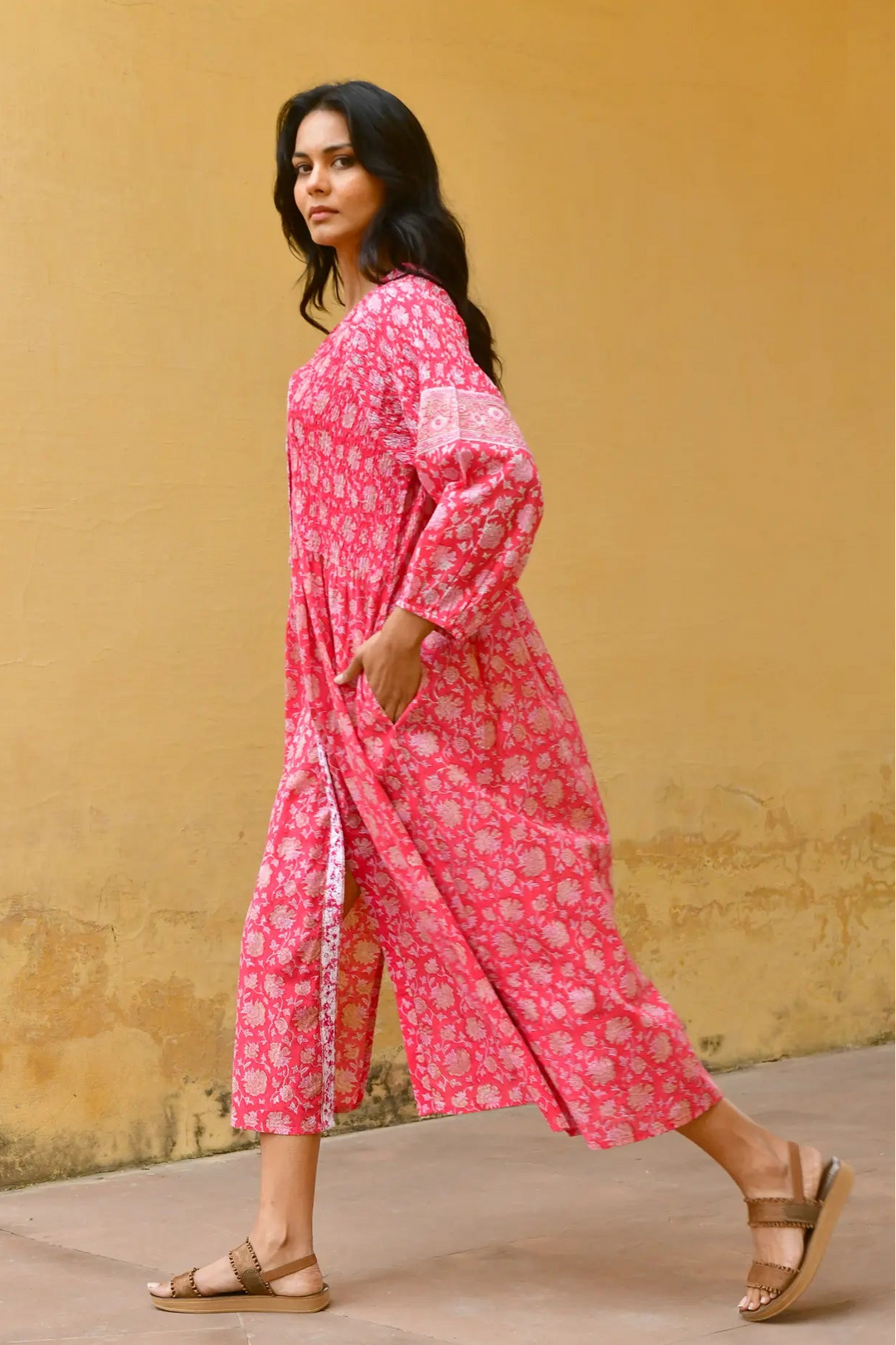 Azure & Indigo Camillia Maxi Dress Cherry