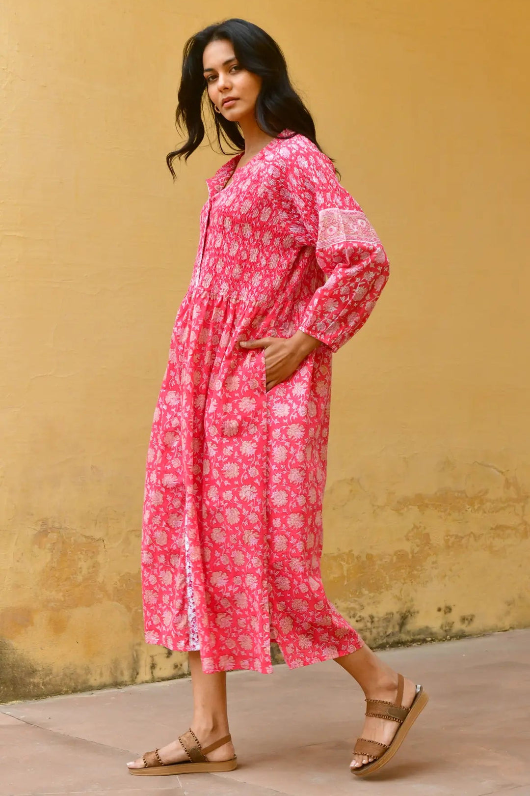 Azure & Indigo Camillia Maxi Dress Cherry