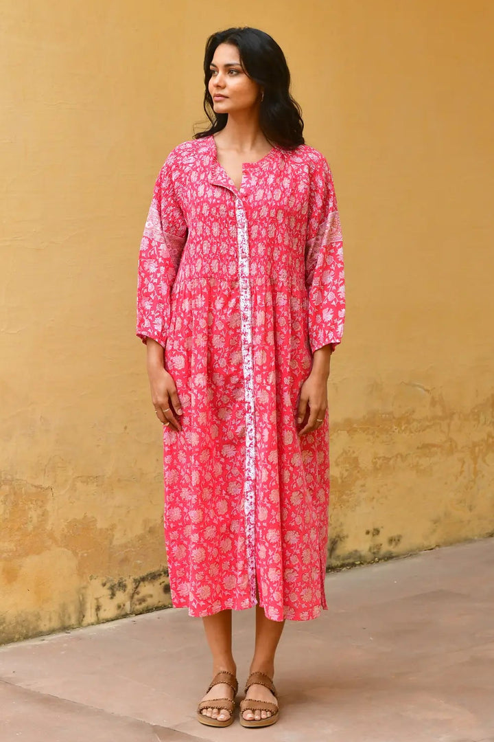 Azure & Indigo Camillia Maxi Dress Cherry