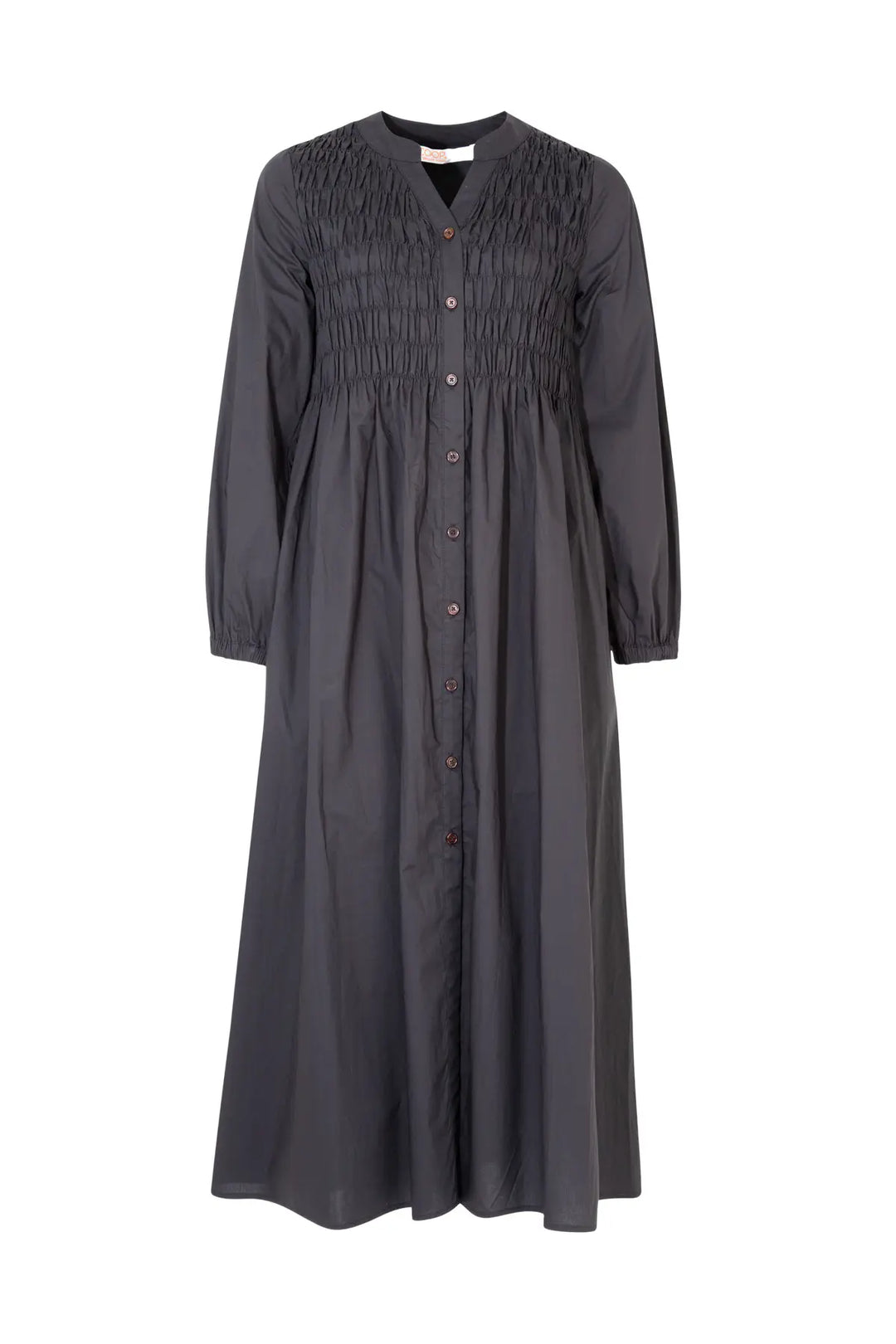 Shirred Space Dress - Black