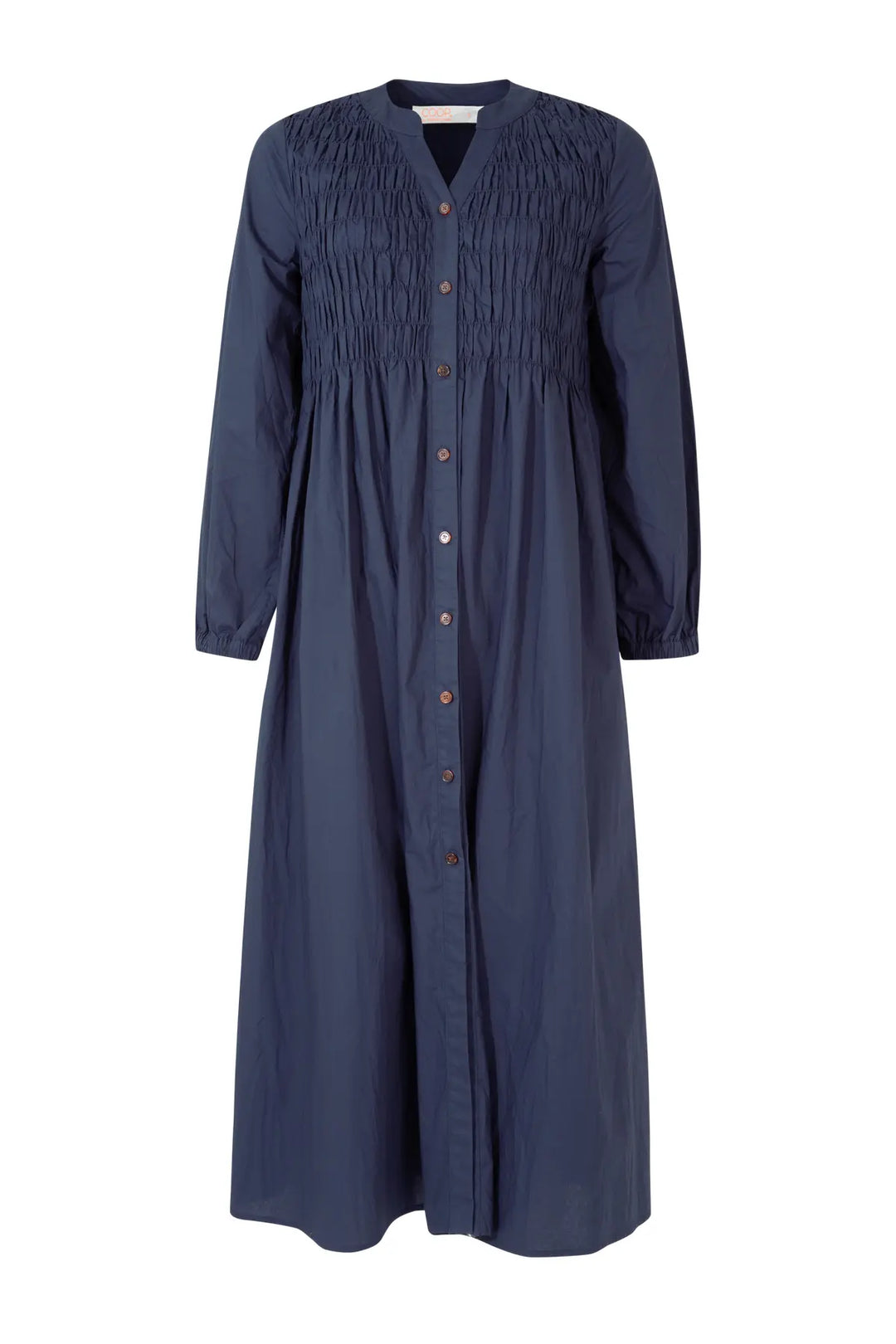 Shirred Space Dress - Navy