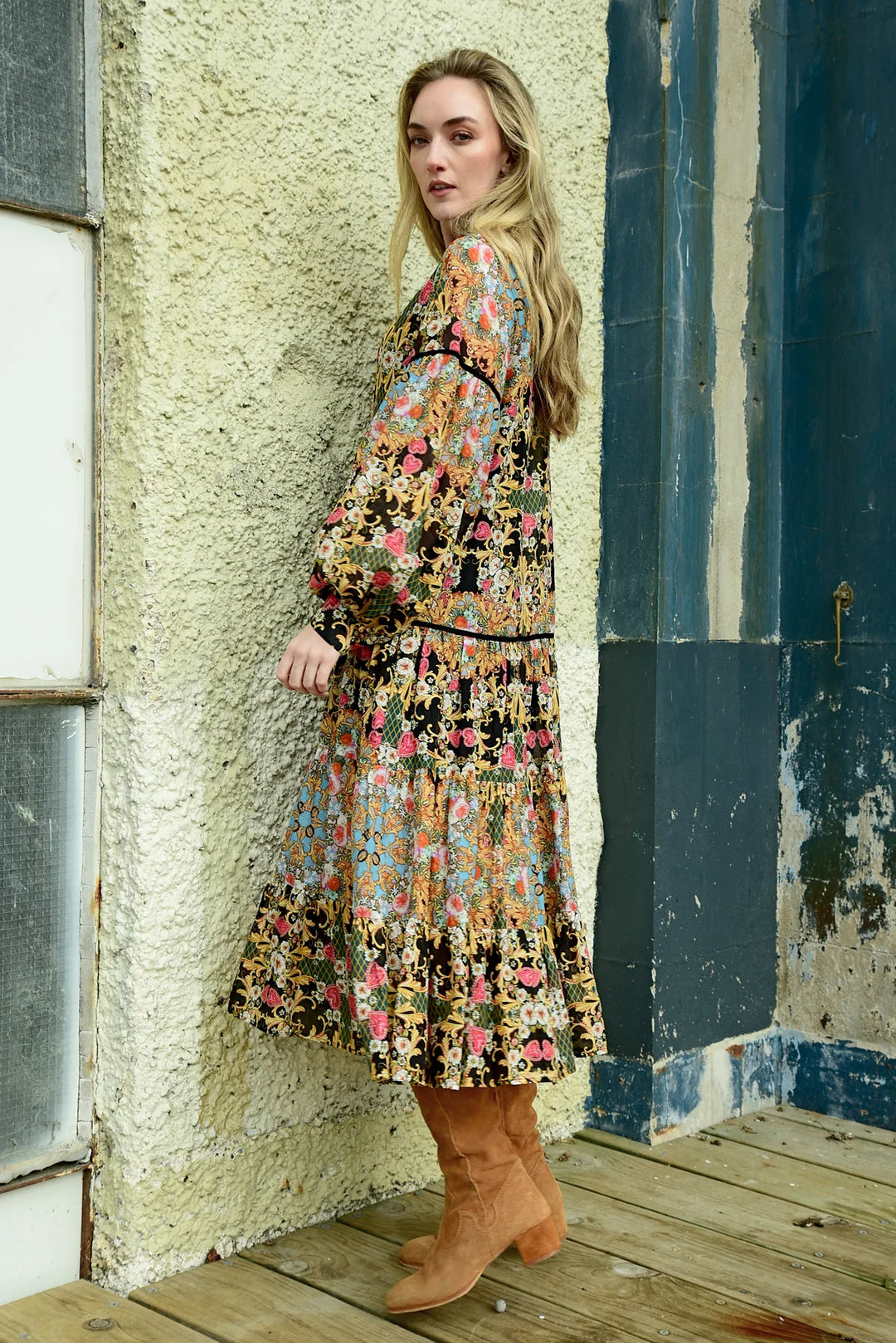Candy Corner Dress -  Black