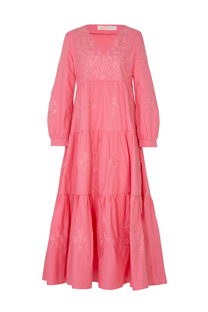 Stitch Hiker Dress - Peach