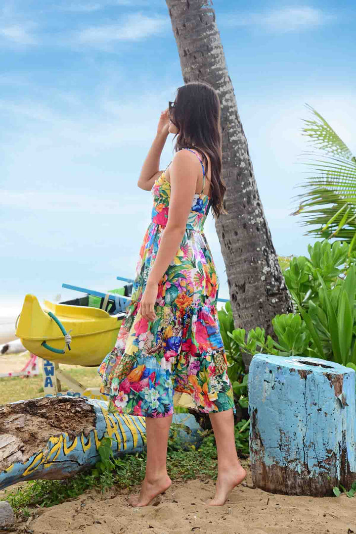 Heart's Content Dress - Island Blue