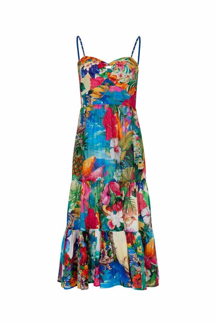 Heart's Content Dress - Island Blue