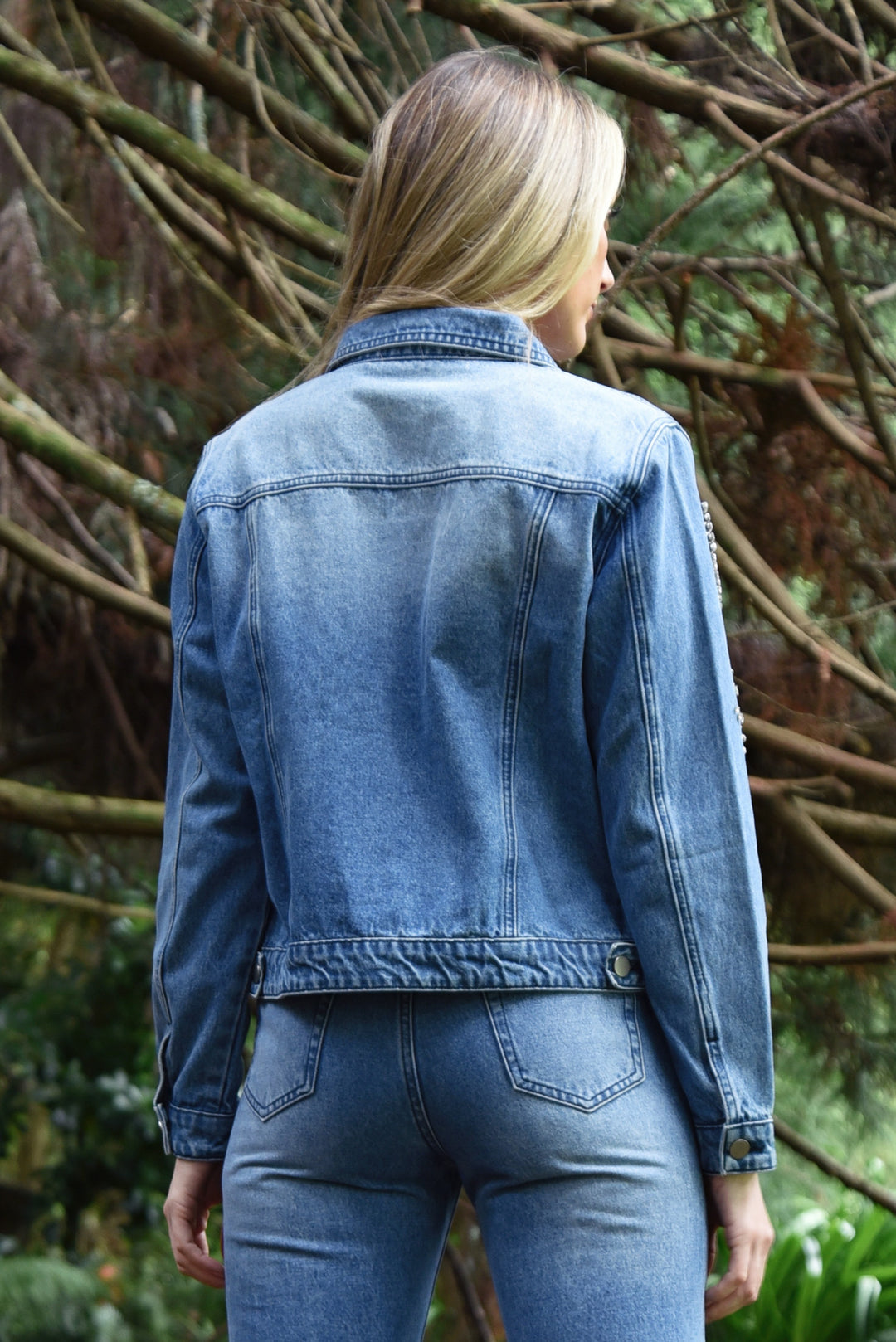 Diamond Bling Jacket - Denim Blue