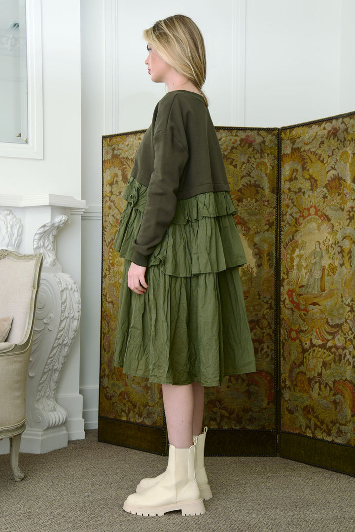 Double Down Dress - Khaki