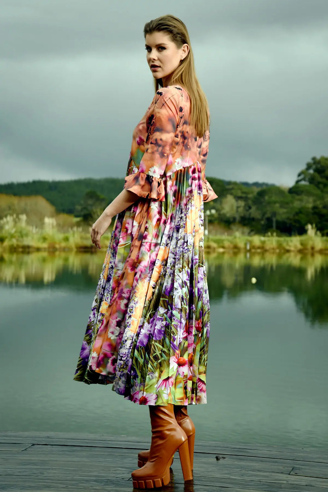 Trick Or Pleat Dress - Chin Up Buttercup