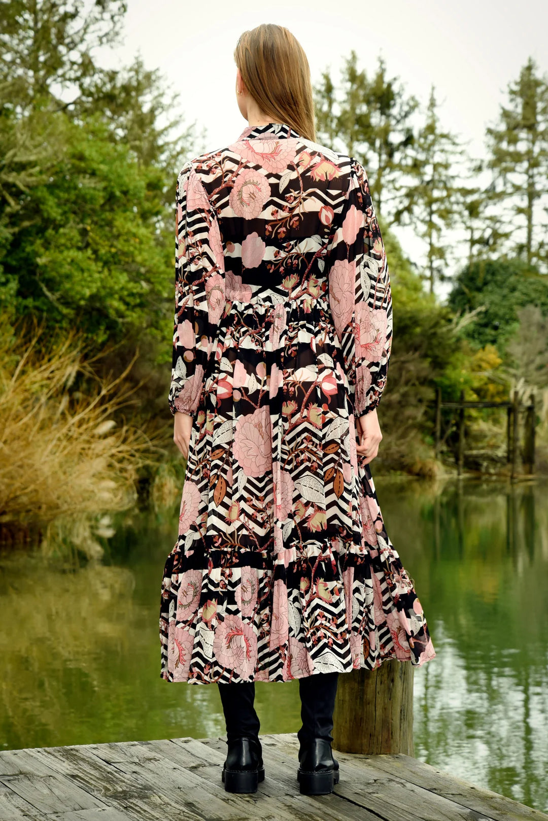 Just One Thing Dress - Floral Line