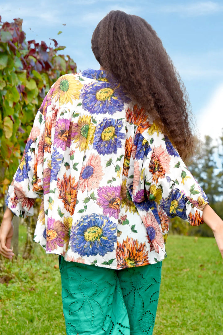Hold Me Frill Me Shirt - Sunset Floral