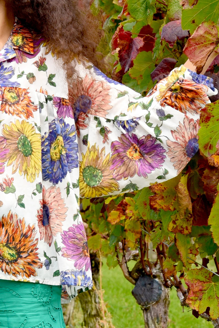 Hold Me Frill Me Shirt - Sunset Floral