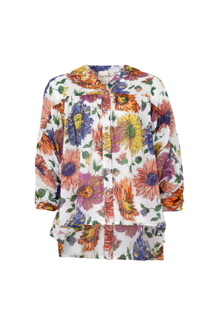 Hold Me Frill Me Shirt - Sunset Floral