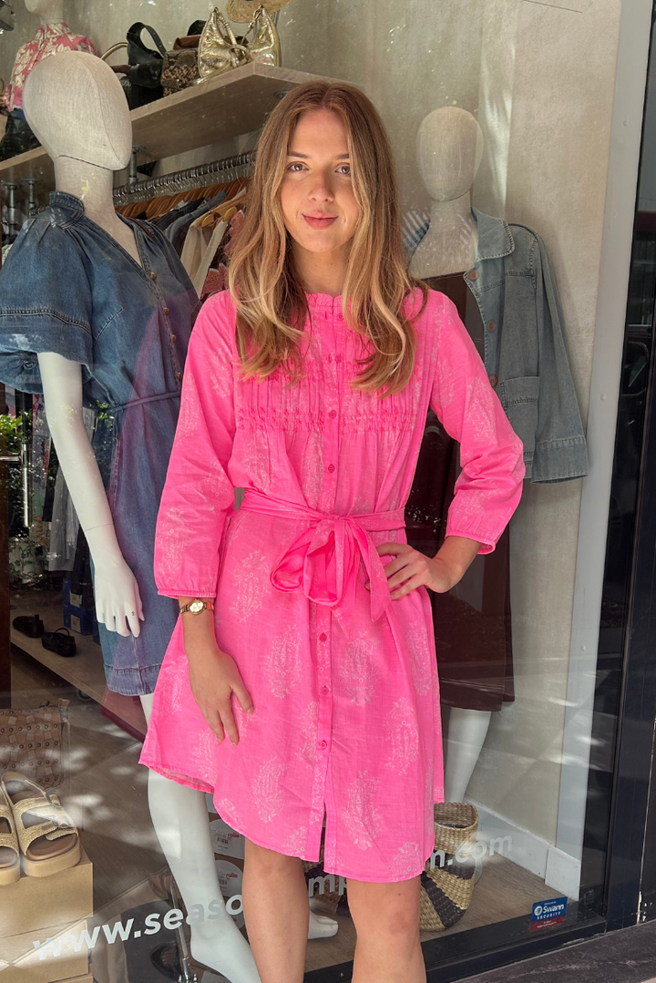 Charlie Dress - Shrine Pink
