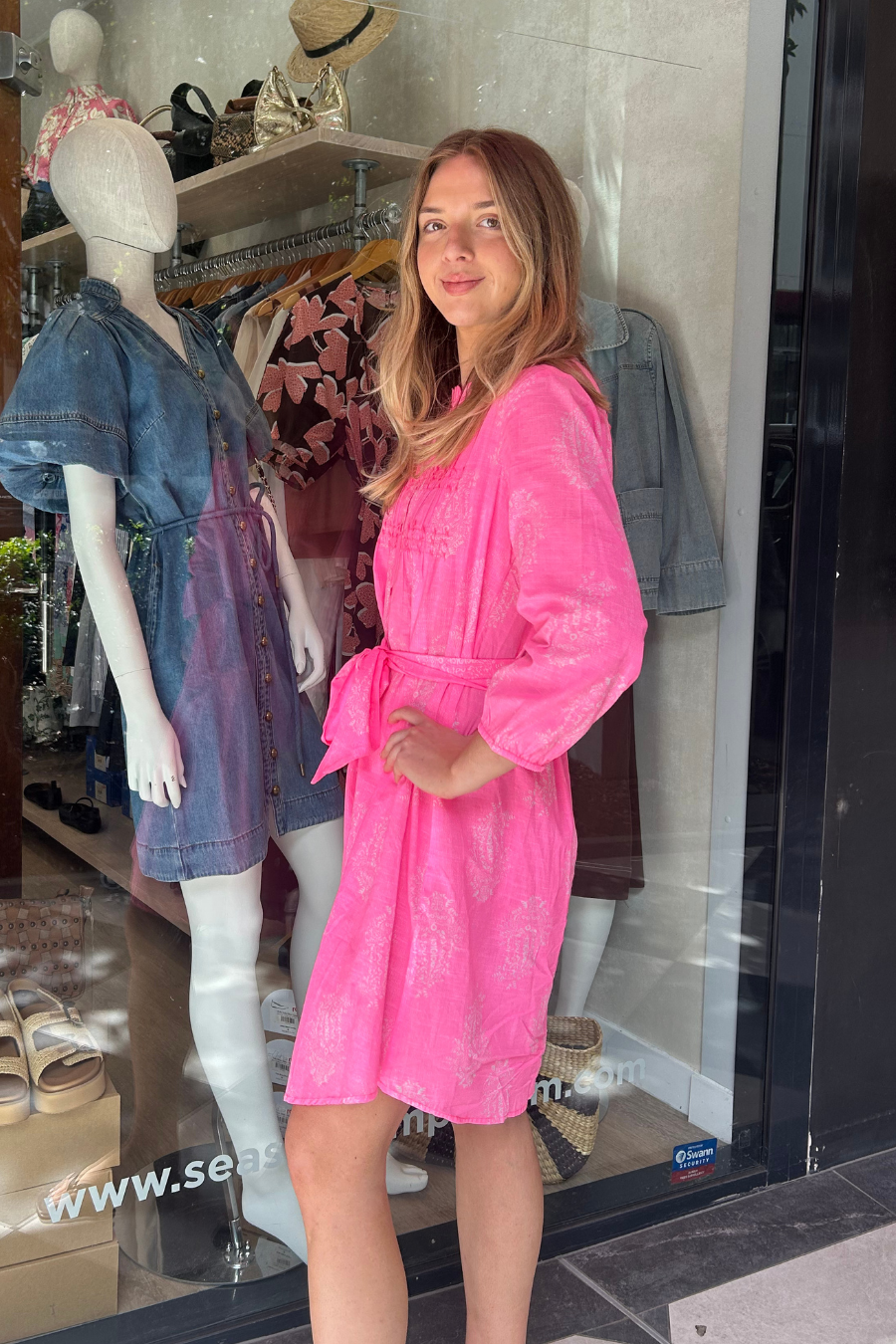 Charlie Dress - Shrine Pink