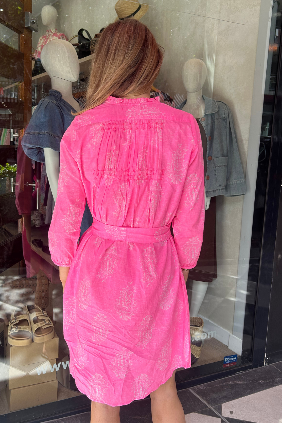 Charlie Dress - Shrine Pink